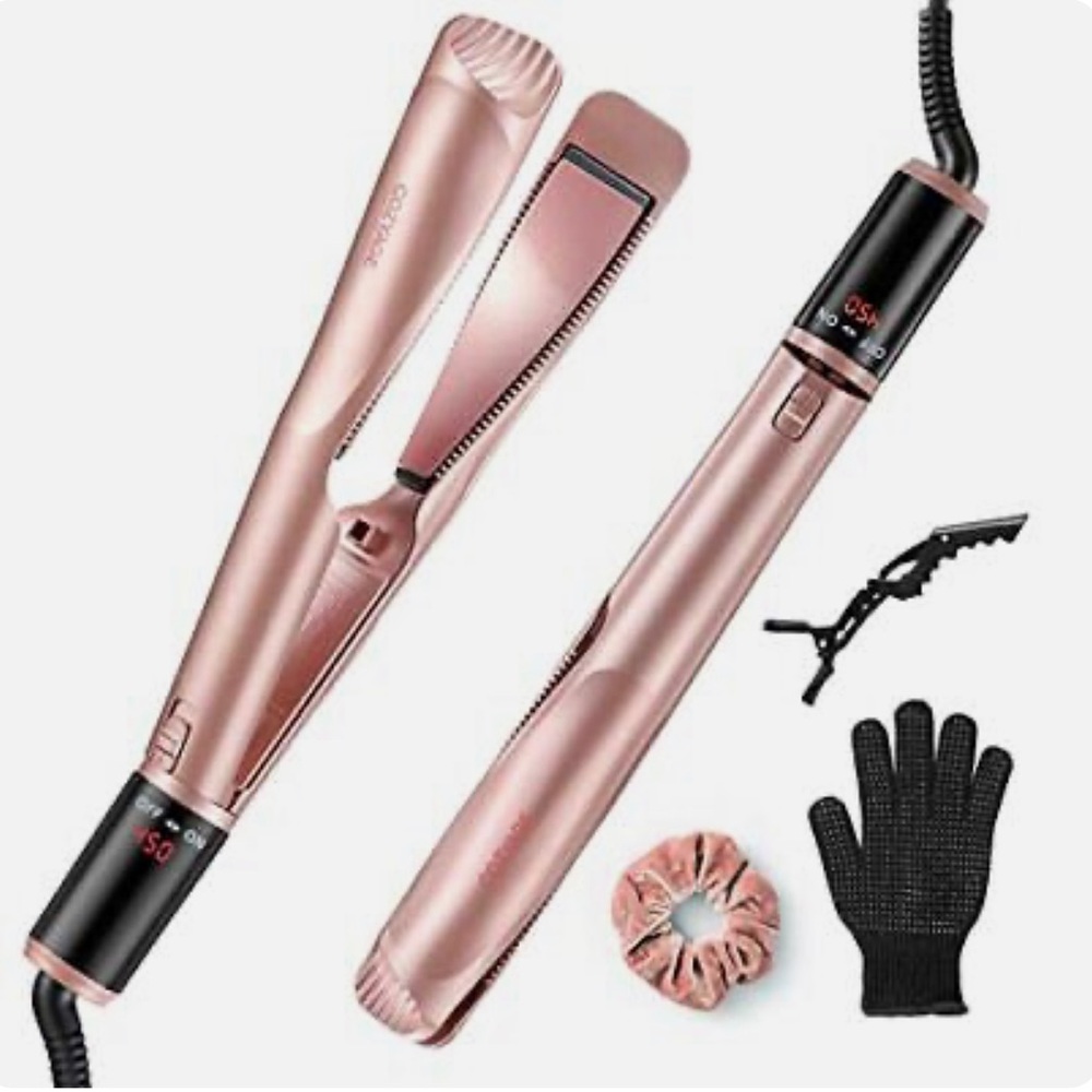COZYAGE 2-in-1 Twist Plate Hair Straightener & Hair Curler
